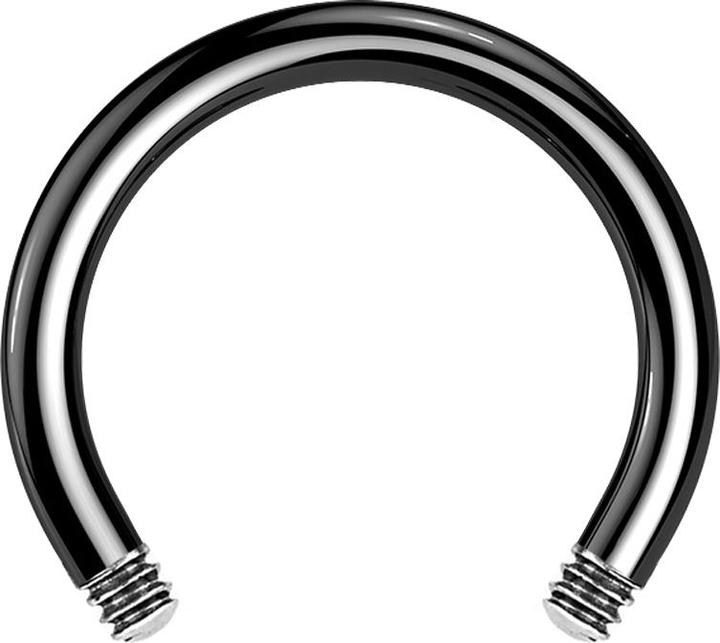 Produktbild Star Piercing Circular Barbell-Stab schwarz (ohne Messing, Chirurgenstahl 316L)