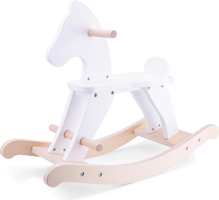 Actual product image New Classic Toys Wooden rocking horse - White