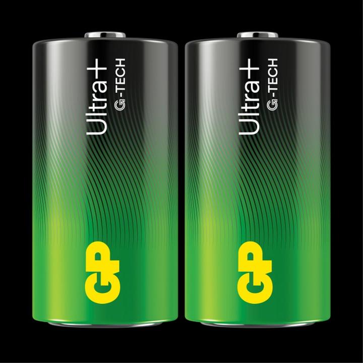 Actual product image GP Batteries Ultra Plus Alkaline Battery C Baby 2pcs 1.5V Blister (2 pcs., C)