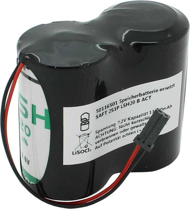 Immagine prodotto AccuCell Batteria di accumulo 7,2V sostituisce SAFT 2S1P LSH20 B ACT - 13 Ah (1 pz., 13000 mAh, Accumulatore di carica elettrica)