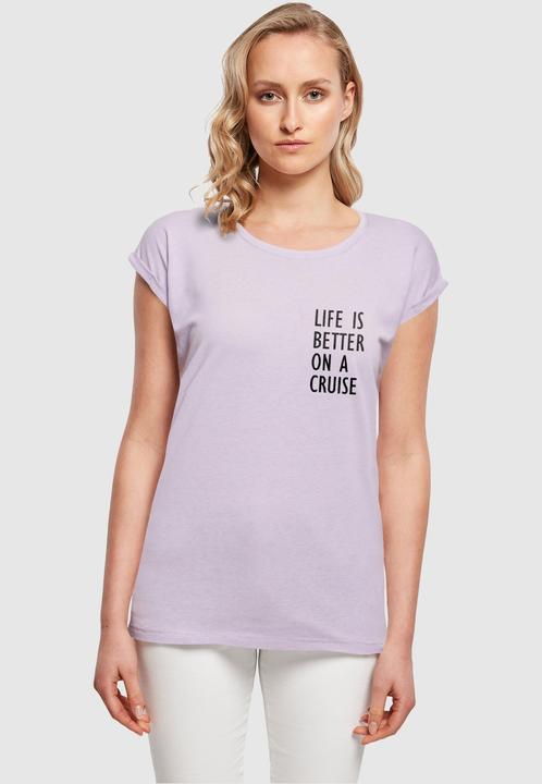 Image du produit Merchcode Ladies Life Is Better Tee à l'épaule étendue - 113659 (S)
