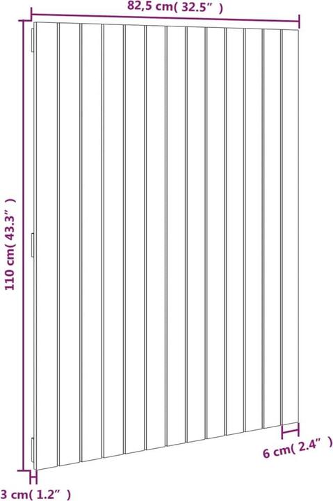 Actual product image VidaXL Chloé (166 x 3 x 110 cm)
