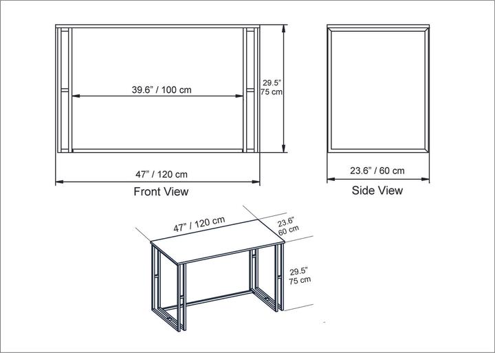 Immagine prodotto Kalune Design Malcolm (120 x 60 x 75 cm)