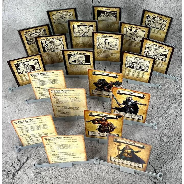 Produktbild Feldherr 3D10SET - 20er Pack Kartenständer für HeroQuest (Kunststoff)