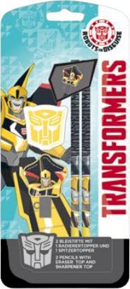 Immagine prodotto Transformers 2 matite con gomma e temperamatite per il topper (2 x)