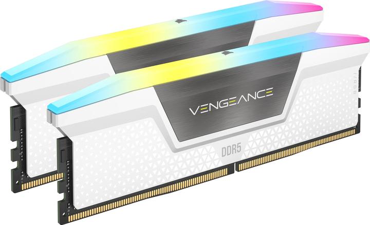 Actual product image Corsair RAM D5 6000 64GB C30 Vengeance RGB K2 W (2 x 32GB, 6000 MHz, DDR5 RAM, DIMM)