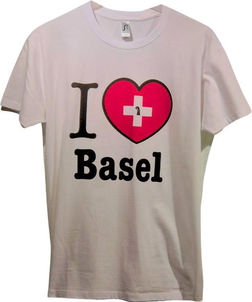 Image du produit CreaDiva T-Shirt "I like Basel" weiss, Grösse L (L)
