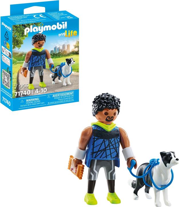 Produktbild Playmobil 71740 Jogger mit Border Collie (71740, Playmobil My Life)