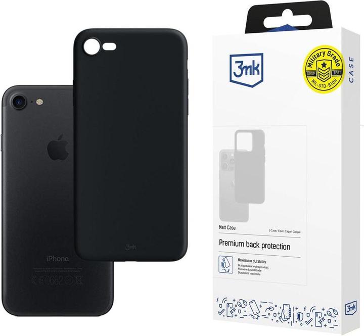 Produktbild 3MK matte case for iPhone 7/8 black / black (Apple iPhone SE, Apple iPhone 7, Apple iPhone 8)