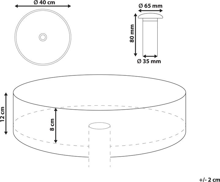 Actual product image Beliani Manis (400 mm, 400 mm)