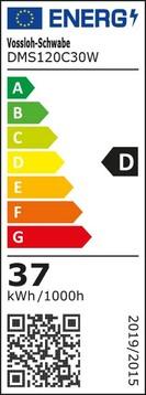 Energie-Label Willy Meyer Sohn GmbH Co. KG LED-Strahler 36W ww mit Edelstahlbügel (8 540 096 050) (2864 lm, IP55)