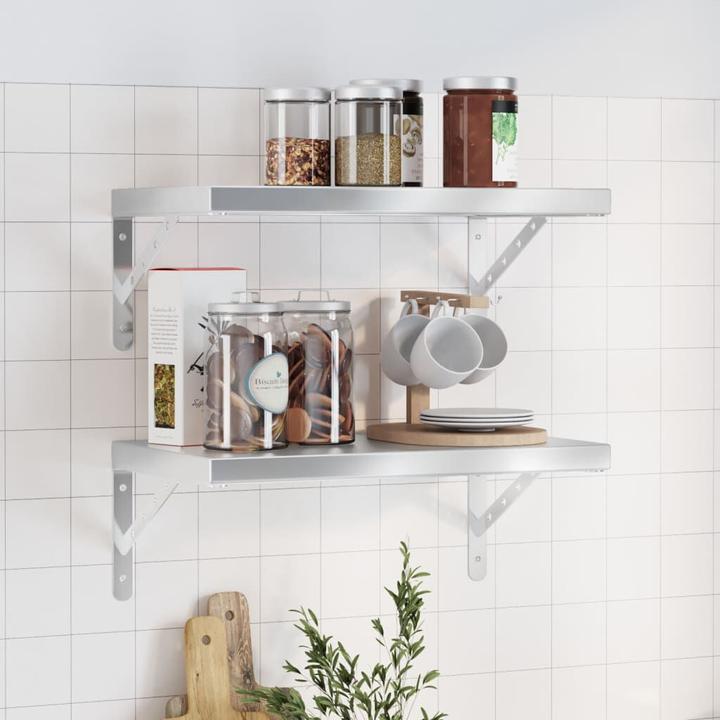 Actual product image VidaXL Wall shelves 2 pcs. Noble (50 x 30 x 3 cm)