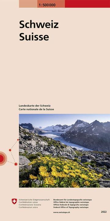 Landkarte 700 Schweiz 1:500'000