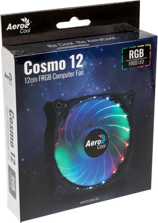 Produktbild AeroCool Cosmo 12 Computergehäuse Ventilator 12 cm Schwarz (120 mm, 1 x)