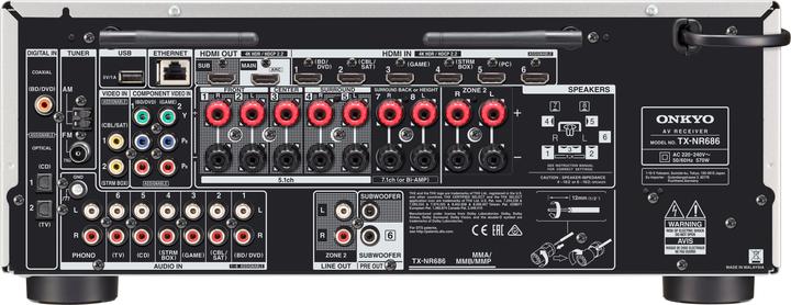 Actual product image Onkyo Tx-Nr686 (7.2 channels, MW, FM)