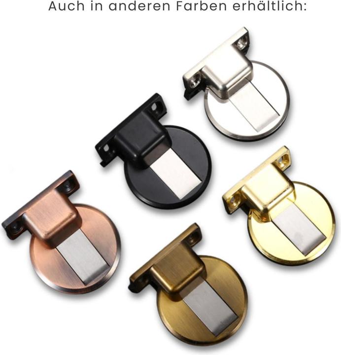 Produktbild Hermex Magnetischer Türstopper Türdämpfer Türschnäpper Türpuffer Türkeil (1 Stück)