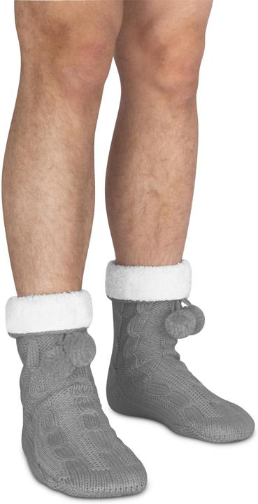 Image du produit Normani Chaussons en tricot avec pompon et ABS (Une unité par pack, 36 - 40)