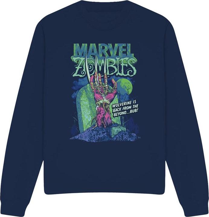 Actual product image Marvel Comics Unisex Adult Wolverine Grave Sweatshirt (M)