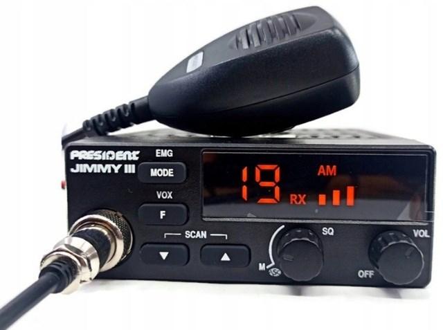 Actual product image President Jimmy III AM/FM CB radio Black