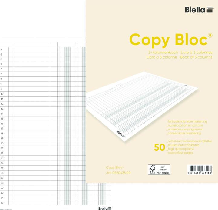 Produktbild Biella Durchschreibebücher (50 x)