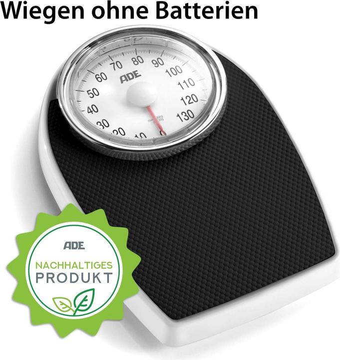 Produktbild ADE Personenwaage Victoria schwarz (136 kg)
