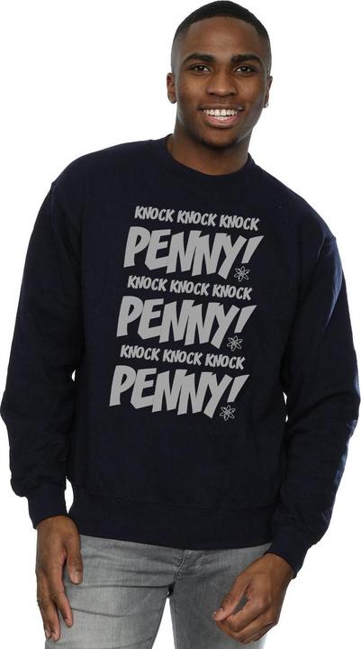 Actual product image Dam Mens Sheldon Knock Knock Penny Cotton Sweatshirt (3XL)