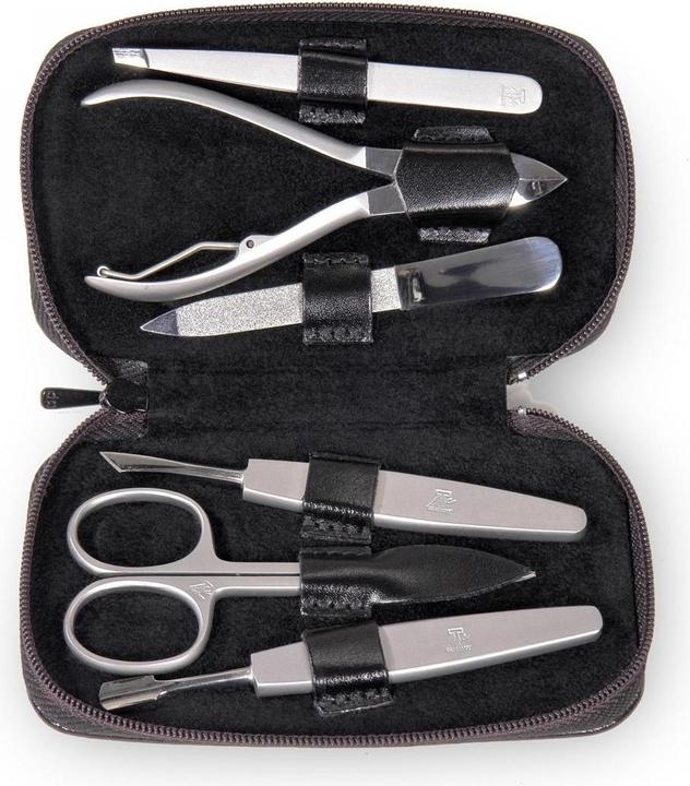 Produktbild Sacher TR100R.0104 - 6-teilig Maniküretui Manikürenset schwarz Leder