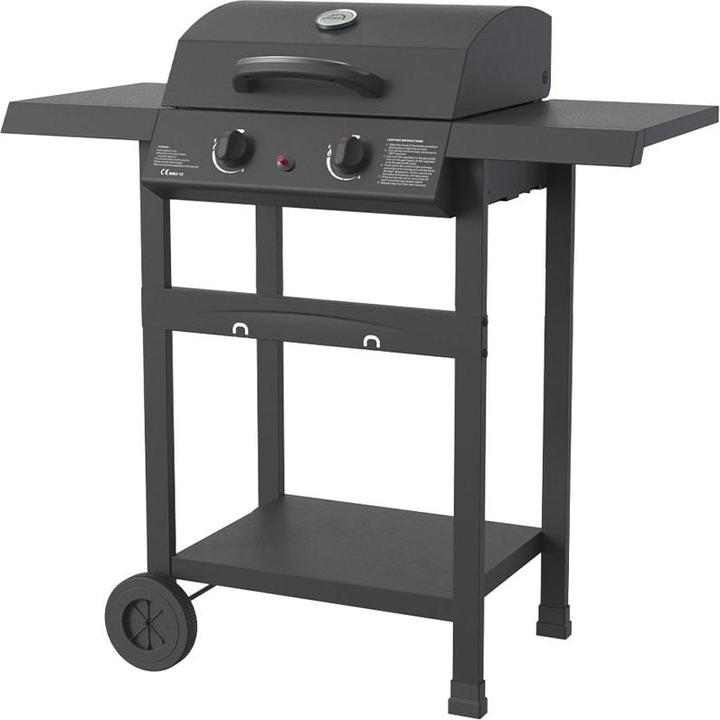 Immagine prodotto FlammenKönig Gasgrill mit 2 Brenner, Gasregler + Schlauch inkl. (5 kW)