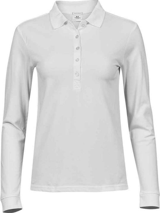 Actual product image Tee Jays Womens/Ladies Luxury Stretch Long-Sleeved Polo Shirt (XXL)