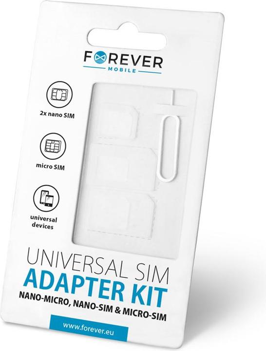 Produktbild Forever NANO SIM/Micro, Micro SIM un NANO/SIM (3in1)