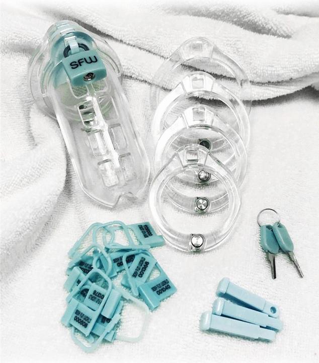 Actual product image Rimba Penis Chastity Cage Kit - Bankok