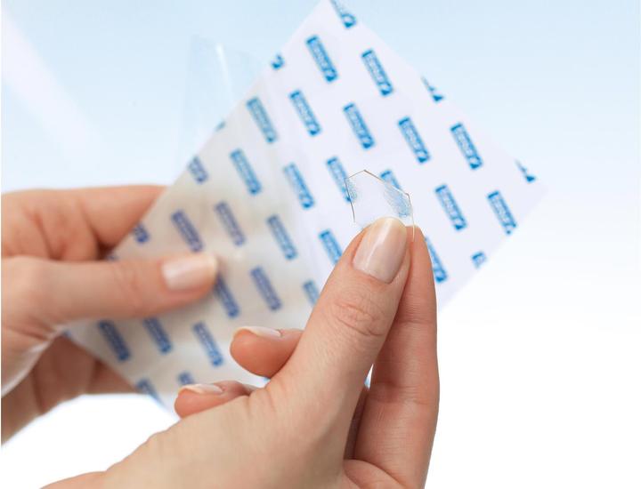 Actual product image tesa TACK double-sided adhesive pads, transparent adhesive strips (1 kg)