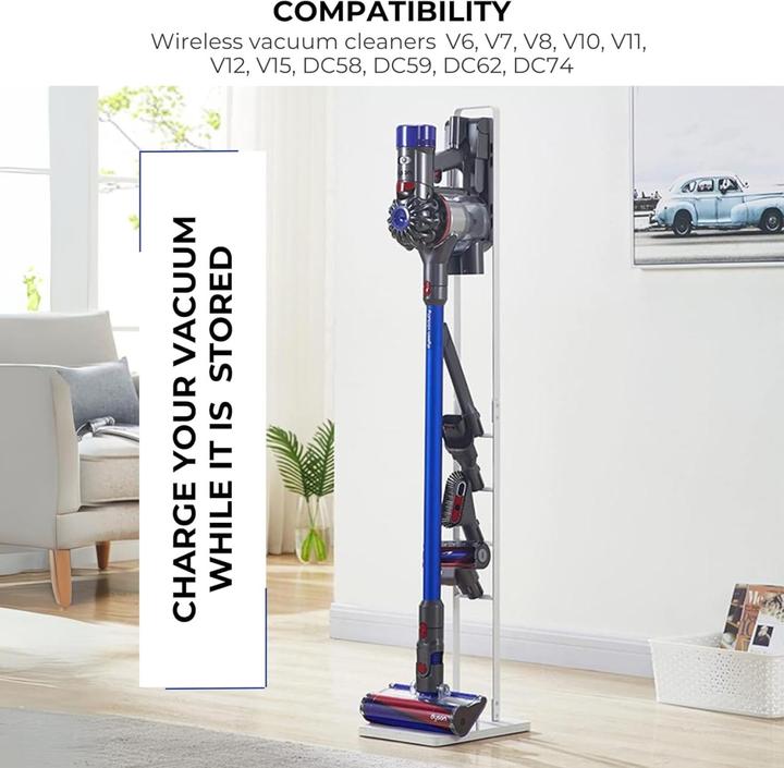 Produktbild Plutoos Staubsaugerhalter für Dyson V15 V12 V11 V10 V8 V7 V6 - DC58/ DC59/ DC62/ DC74