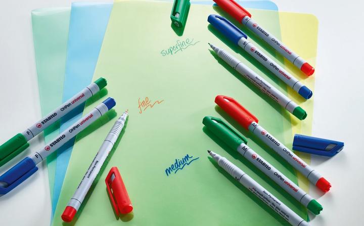 Produktbild STABILO OHPen universal Folienstift wasserlöslich (Schwarz, 0.70 mm, 10 x)