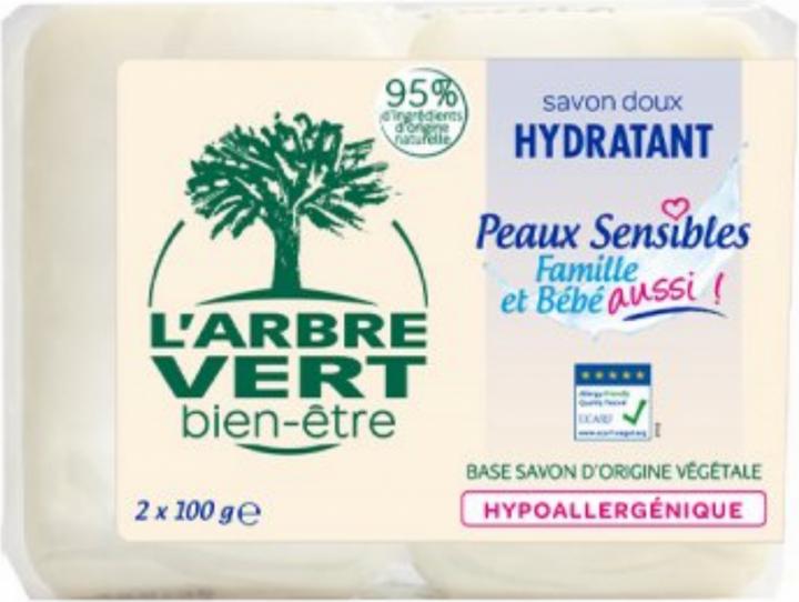 Image du produit L'arbre vert Savon écologique Peaux sensibles Français (Lotion au savon)