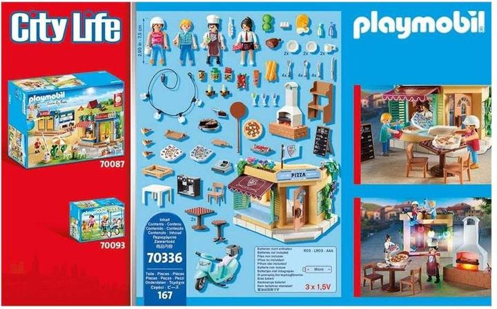 Image du produit Playmobil Pizzeria avec restaurant de jardin (70336, Playmobil City Life)