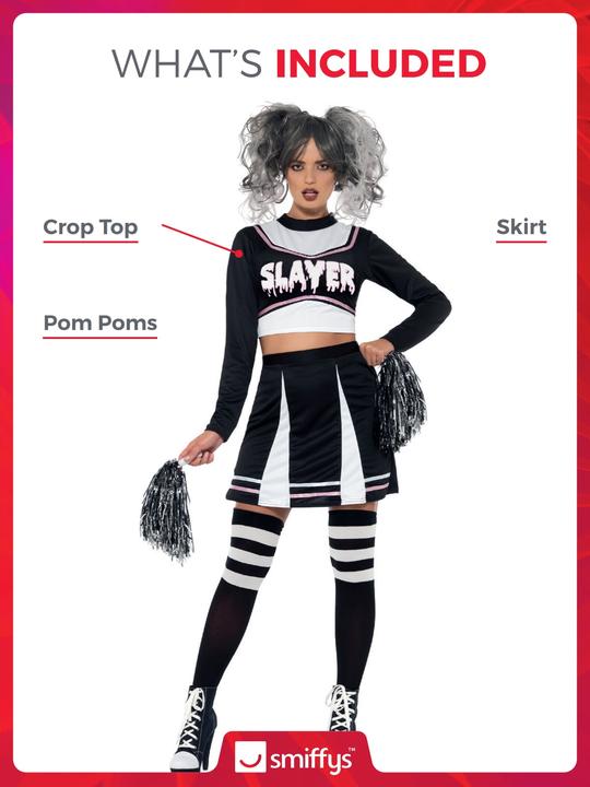 Actual product image Smiffys Gothic Cheerleader (36, 37, 38)