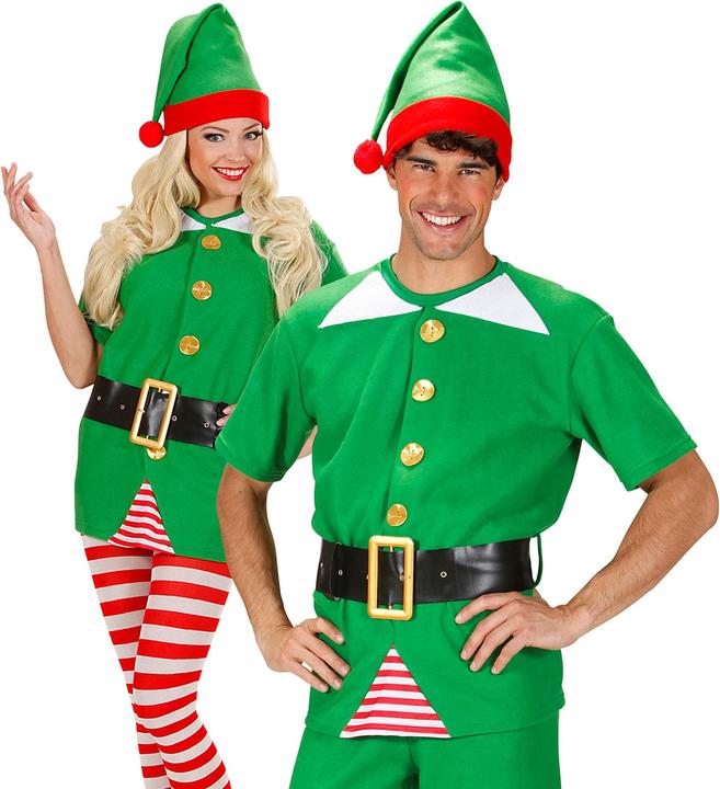 Widmann ELF WEIHNACHTSMANN HELFER (Hemd,Gürtel, Hut), L (L)