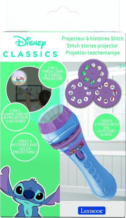 Image du produit Lexibook Projecteur et lampe de poche Stitch Story Violet