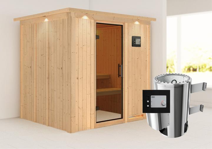 Image du produit Karibu Daria avec couronne de toit (Contrôle externe Plug & Play 3,6 KW)