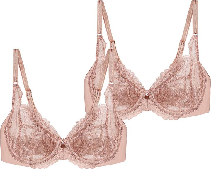 Actual product image Triumph Wild Peony Florale underwired bra (90 D, pack of 2)