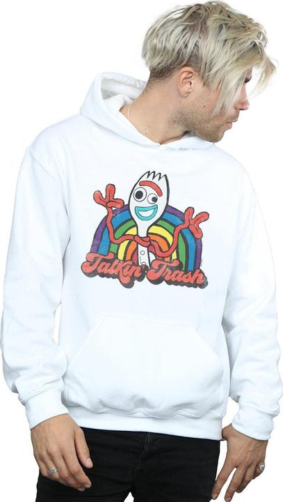 Actual product image Disney Mens Toy Story 4 Forky Talkin' Trash Hoodie (L)