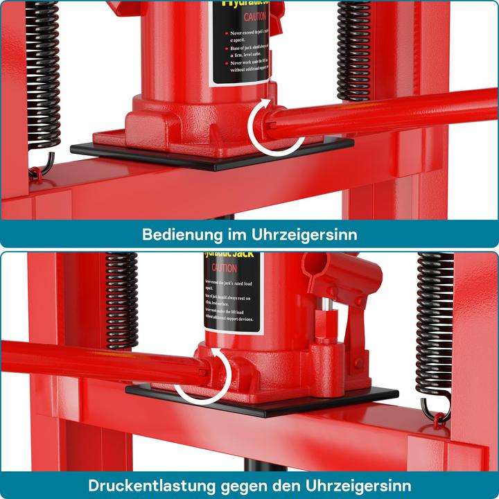 Image du produit Wiltec Presse hydraulique 20T 500mm presse d'atelier presse à cadre presse à mandrin acier