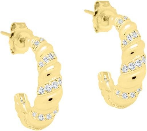 Image du produit Candy Créoles Cassia, argent sterling 925, plaqué or (Plaqué or 18k, Argent sterling 925)
