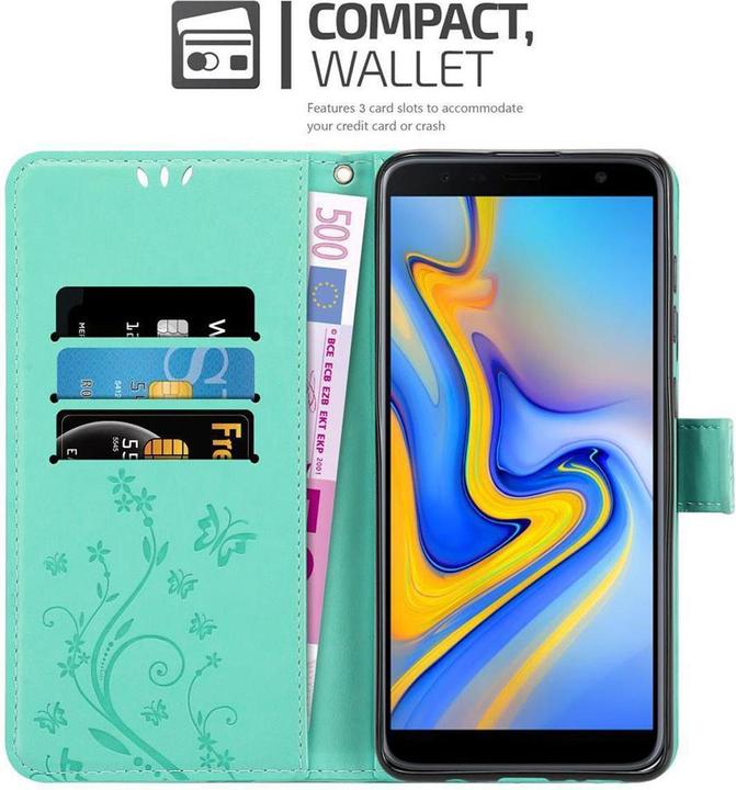Productafbeelding Cadorabo Bloemen Boekomslag (Samsung Galaxy J6+)