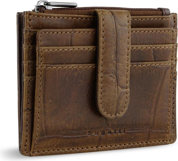 Bugatti Nevio Geldbörse RFID Schutz Leder 10.5 cm