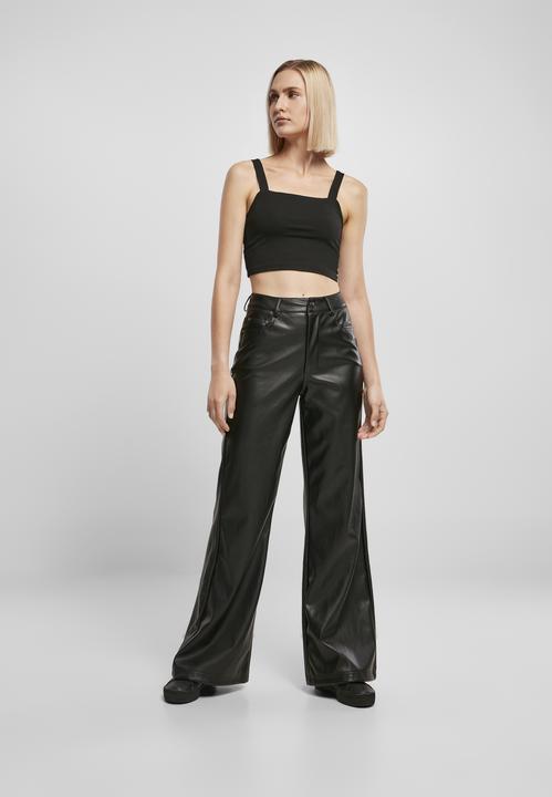 Immagine prodotto Urban Classics Pantaloni a gamba larga in ecopelle da donna (29)