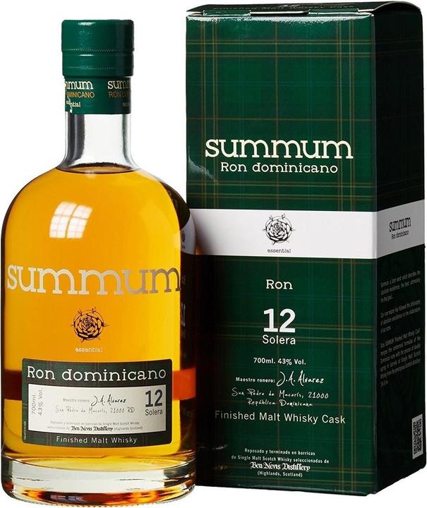 Summum 12 Solera Ron Dominicano Malt Whisky Finish avec étui (1 x 70 cl)