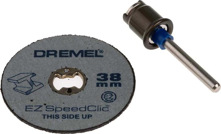 Actual product image Dremel EZ SpeedClic starter set (SC work arbor, 2 metal cutting discs Ø 38.0 mm)