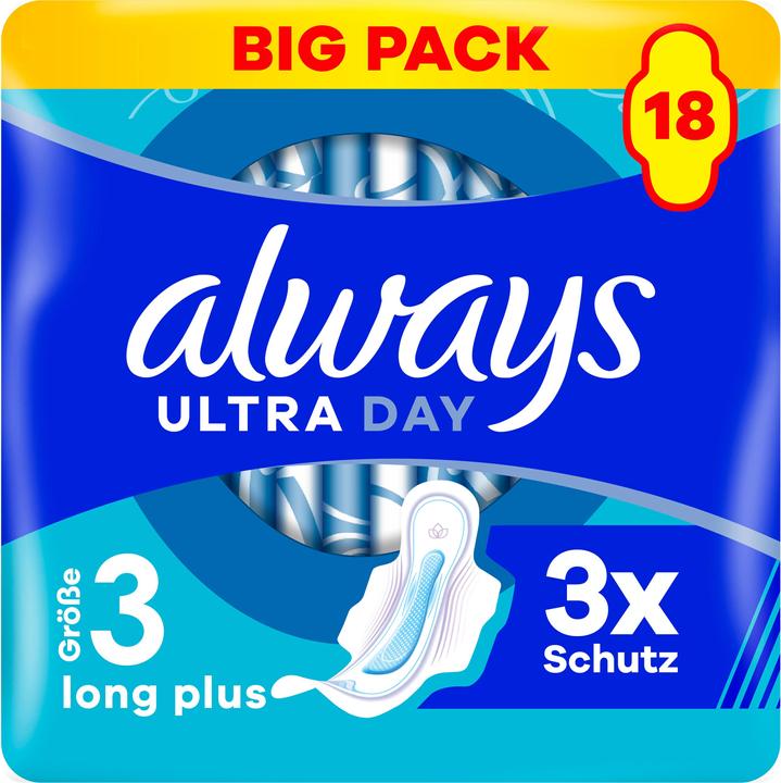Always Ultra Binde Long Plus mit Flügeln BigPack (18 x, Damenbinden)